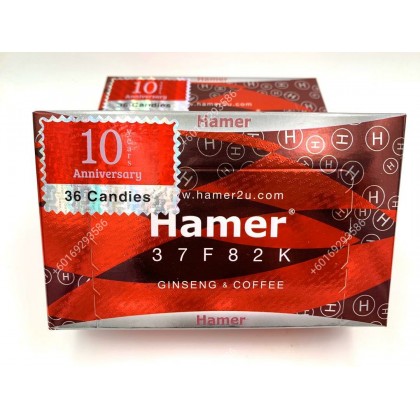 HAMER GINSENG CANDY (1 BOX 30+6PCS) 悍马人生精力糖
