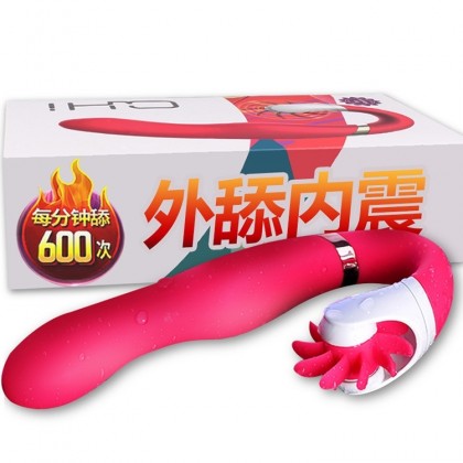 内插外舔加温震动棒充电款Plug-in and external licking heating vibrating stick charging model