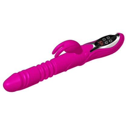 加温自动伸缩摇摆震动棒充电款Heating automatic telescopic swing vibrator charging