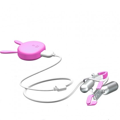 震动乳夹充电款Vibrating nipple clip charging