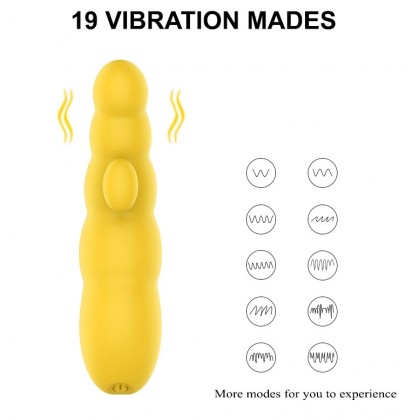 拉珠G点刺激震动棒充电款Pull bead G-spot stimulation vibrator charging